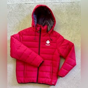 Men’s NEW no tags Puffer Coat - Bold Red- Canada